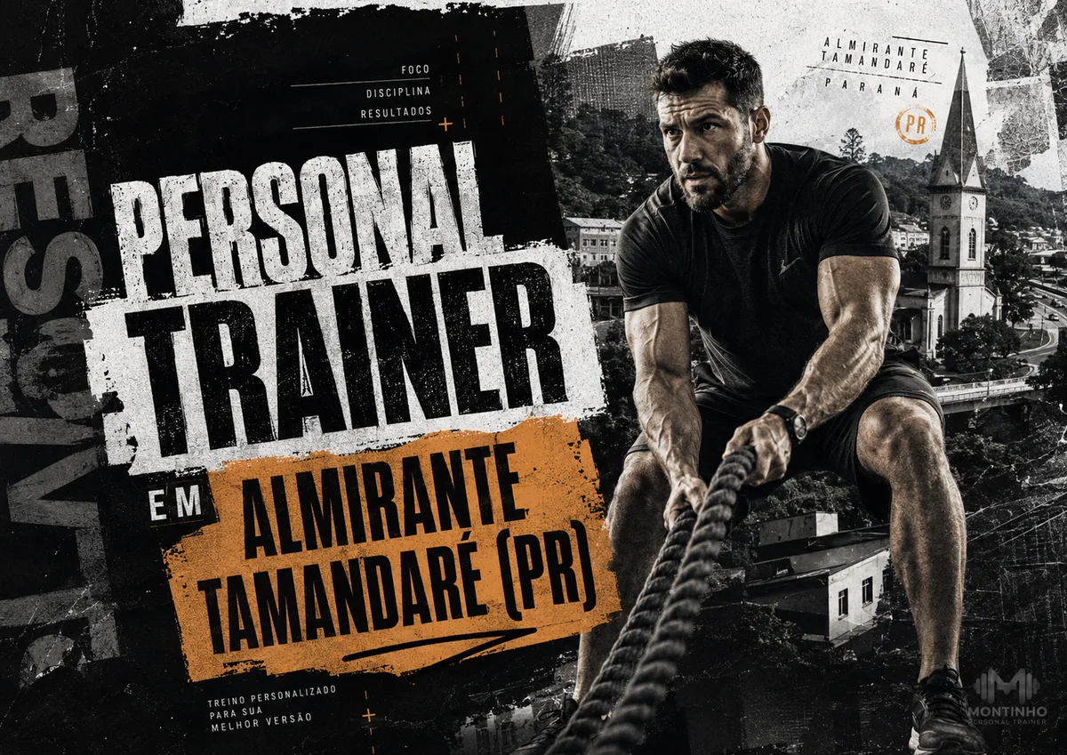 Personal trainer em Almirante Tamandaré (PR) em arte que une treino funcional e a igreja matriz de torre alta em meio ao verde da região metropolitana de Curitiba — Personal por Perto