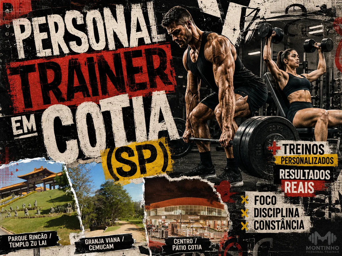 Personal trainer em Cotia (SP) em arte que reúne o Templo Zu Lai, o verde da Granja Viana e o Pátio Cotia — Personal por Perto