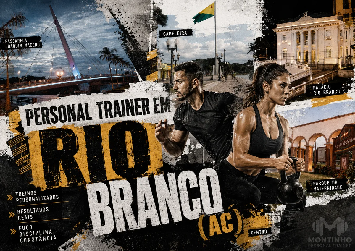 Personal trainer em Rio Branco (AC) em arte que reúne corrida e kettlebell, a Passarela Joaquim Macedo, a Gameleira, o Palácio Rio Branco e o Parque da Maternidade — Personal por Perto