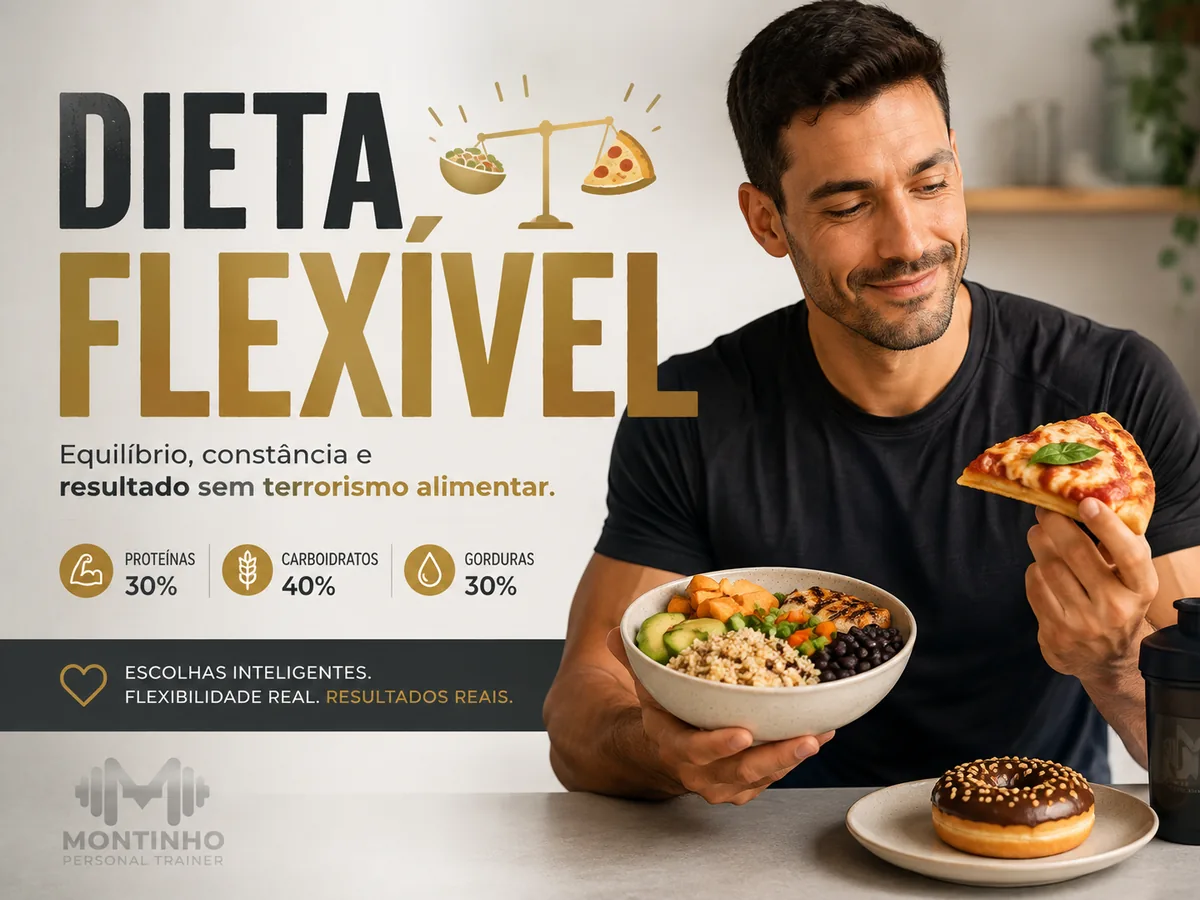 Arte da capa: dieta flexível — equilíbrio entre comida de verdade e prazer, sem terrorismo alimentar — Personal por Perto