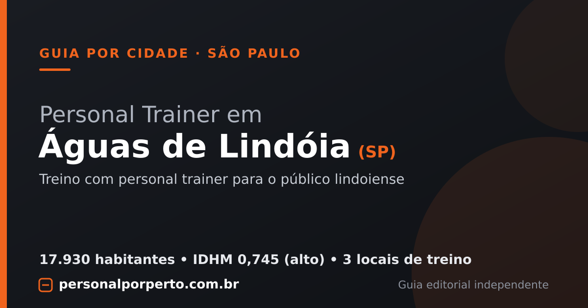 Personal trainer em Águas de Lindóia (SP) — guia do Personal por Perto