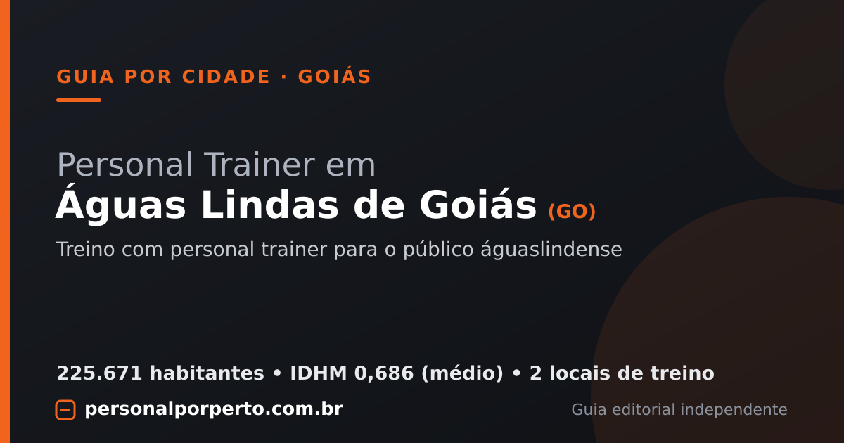Personal trainer em Águas Lindas de Goiás (GO) — guia do Personal por Perto