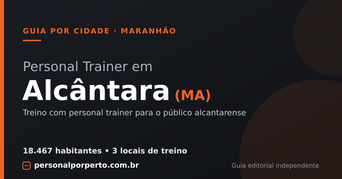 Personal trainer em Alcântara (MA) — guia do Personal por Perto