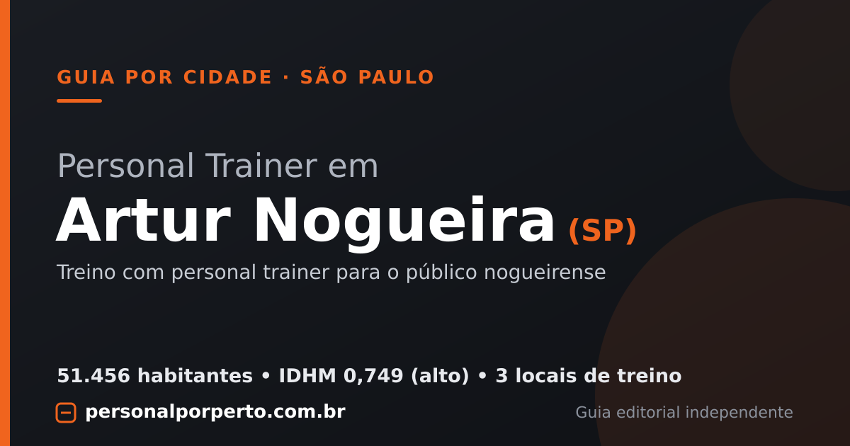 Personal trainer em Artur Nogueira (SP) — guia do Personal por Perto