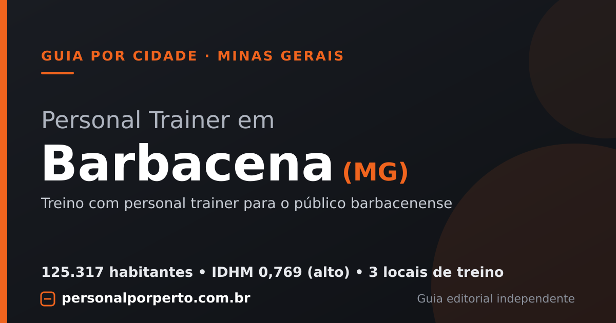 Personal trainer em Barbacena (MG) — guia do Personal por Perto