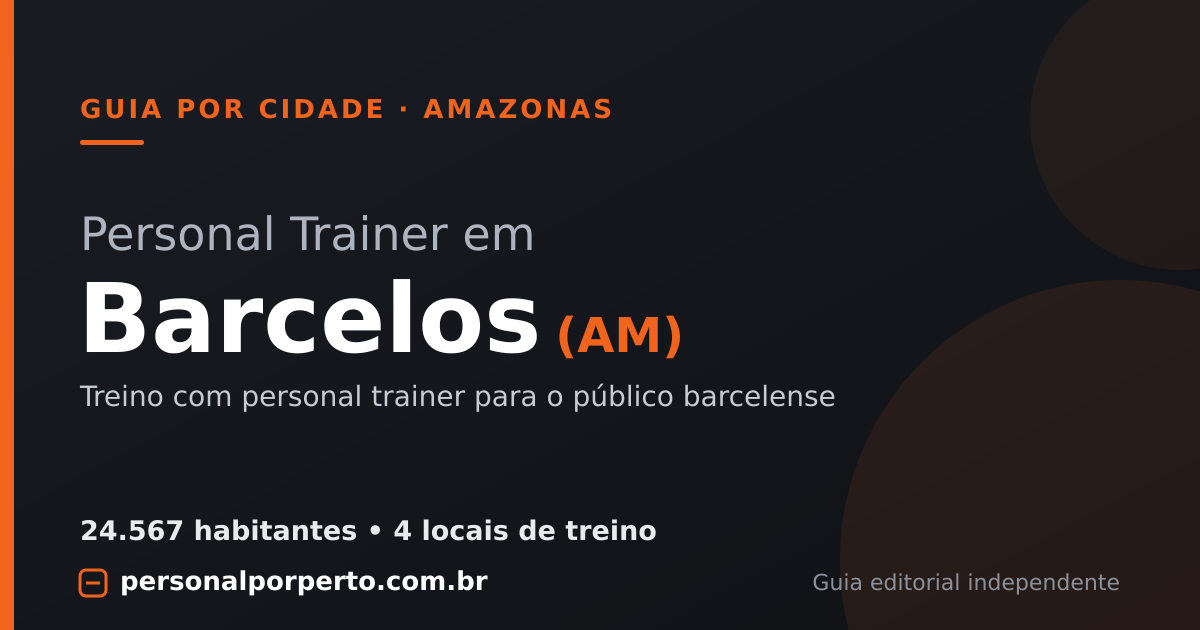 Personal trainer em Barcelos (AM) — guia do Personal por Perto