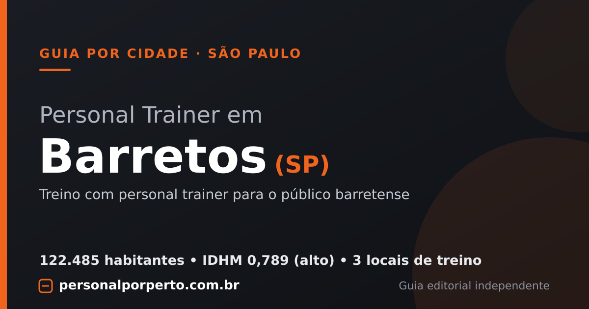 Personal trainer em Barretos (SP) — guia do Personal por Perto