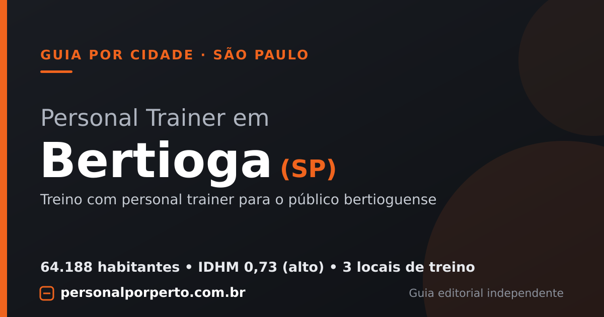 Personal trainer em Bertioga (SP) — guia do Personal por Perto
