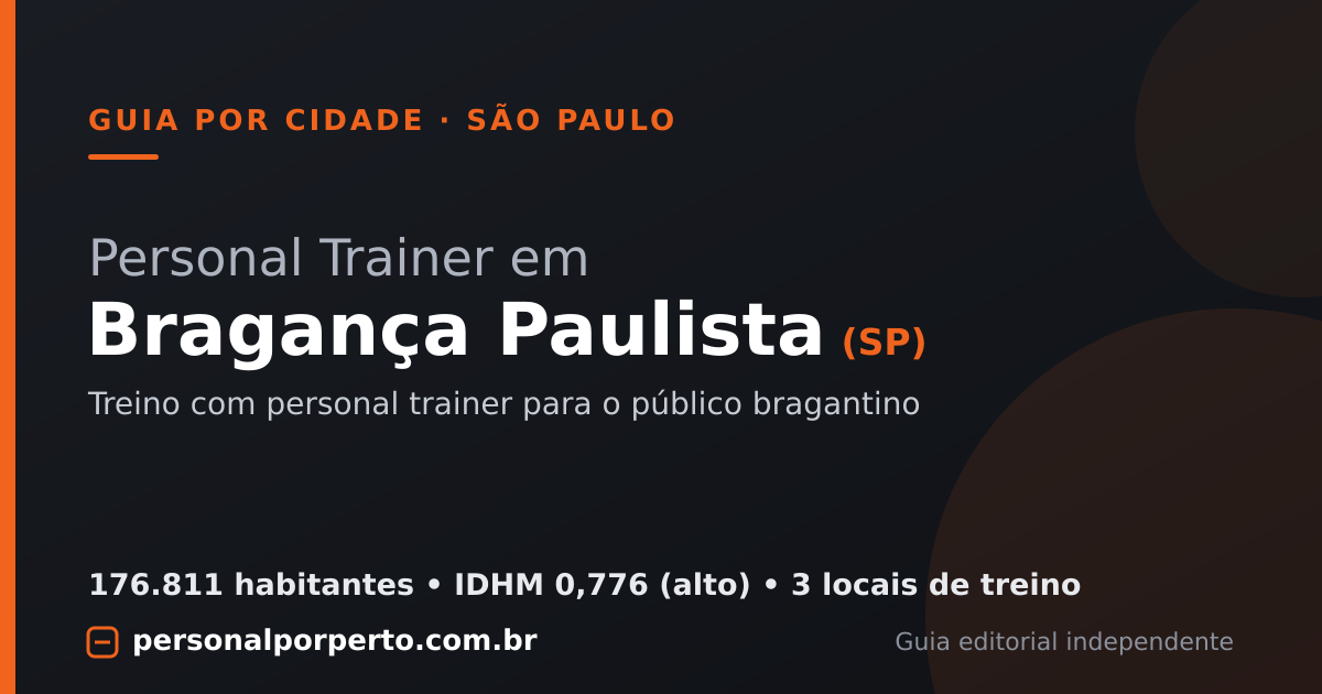 Personal trainer em Bragança Paulista (SP) — guia do Personal por Perto