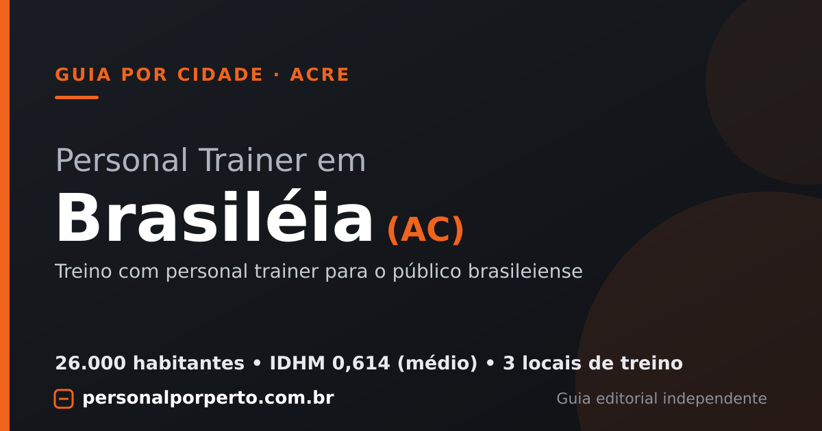 Personal trainer em Brasiléia (AC) — guia do Personal por Perto