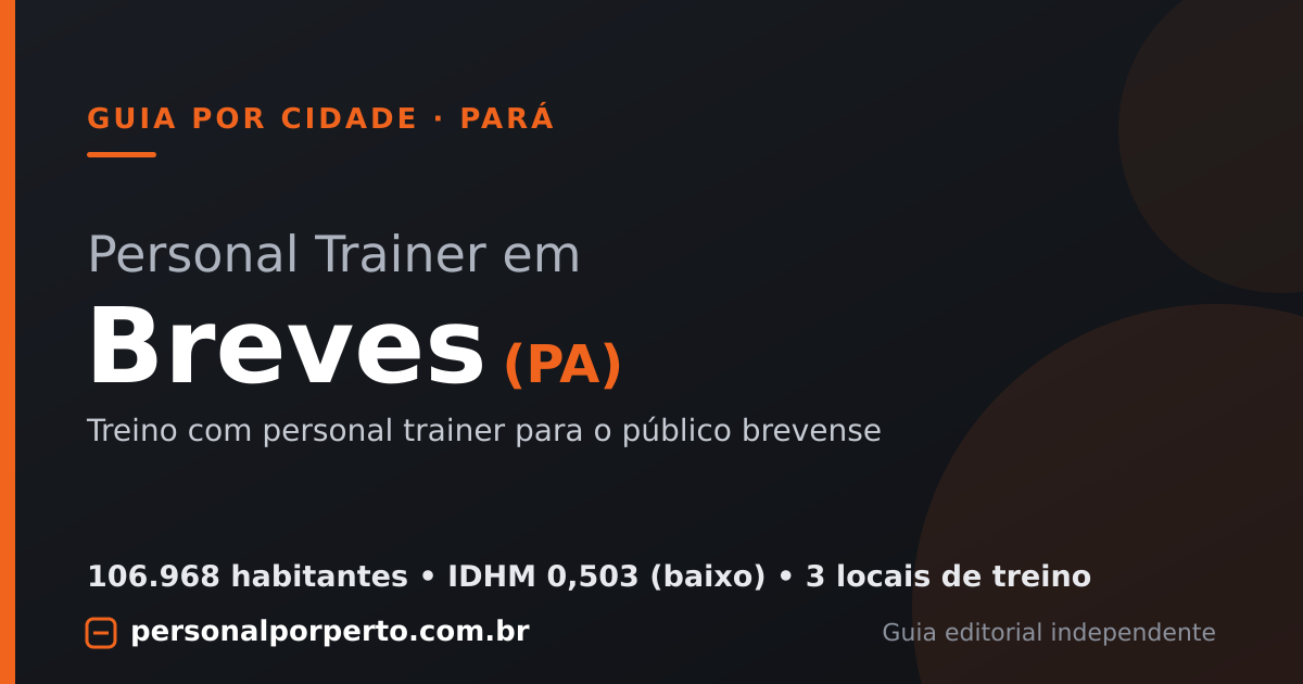 Personal trainer em Breves (PA) — guia do Personal por Perto