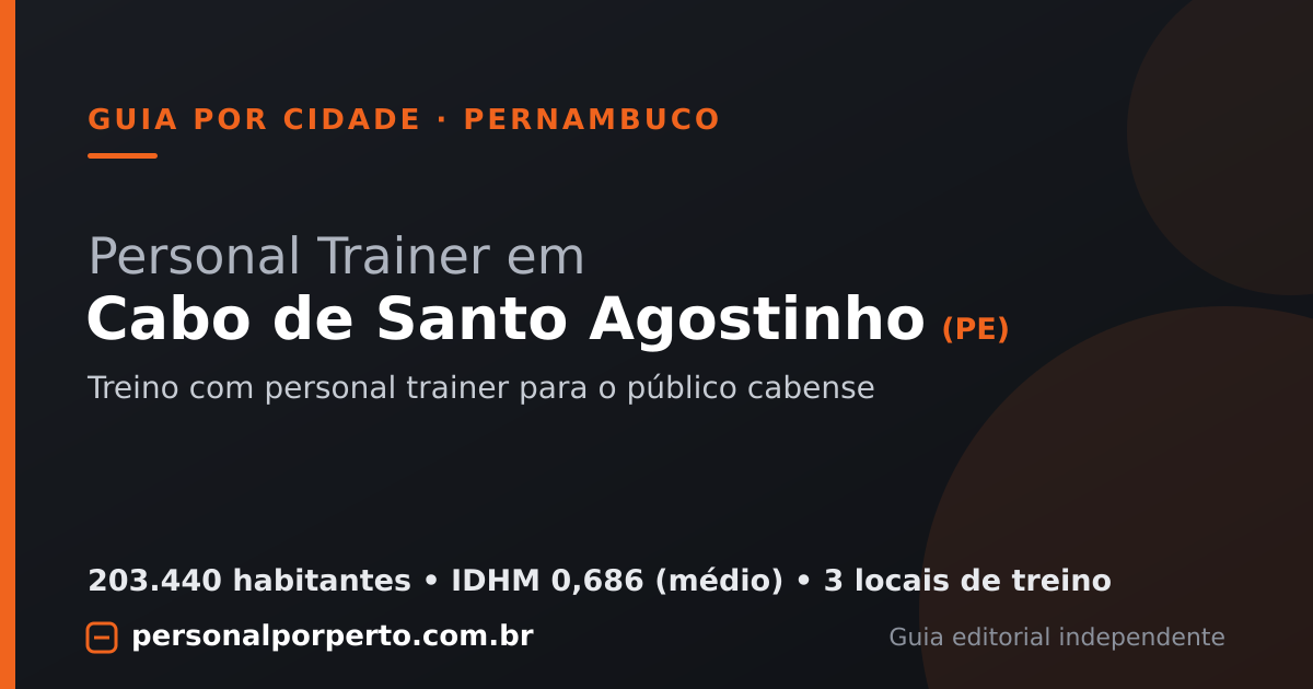 Personal trainer em Cabo de Santo Agostinho (PE) — guia do Personal por Perto