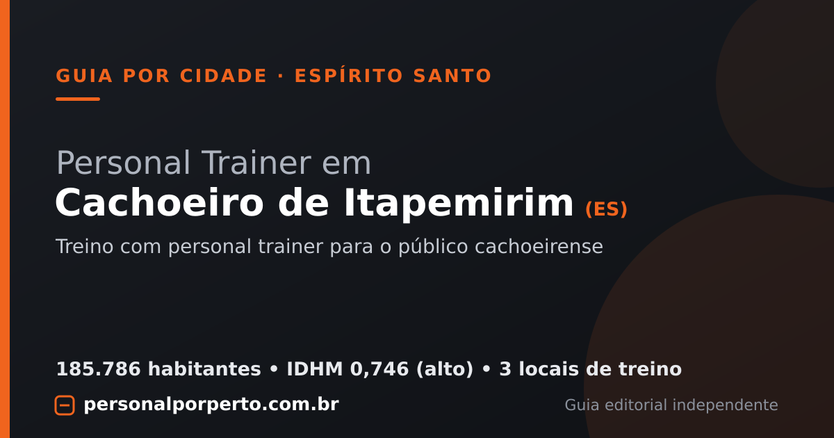 Personal trainer em Cachoeiro de Itapemirim (ES) — guia do Personal por Perto