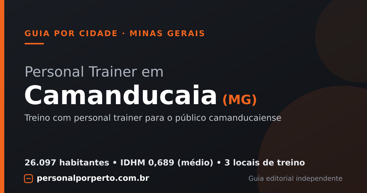 Personal trainer em Camanducaia (MG) — guia do Personal por Perto