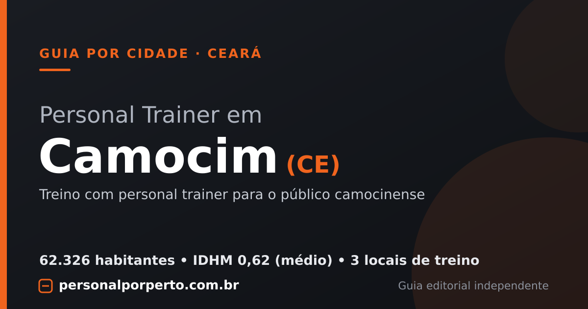 Personal trainer em Camocim (CE) — guia do Personal por Perto
