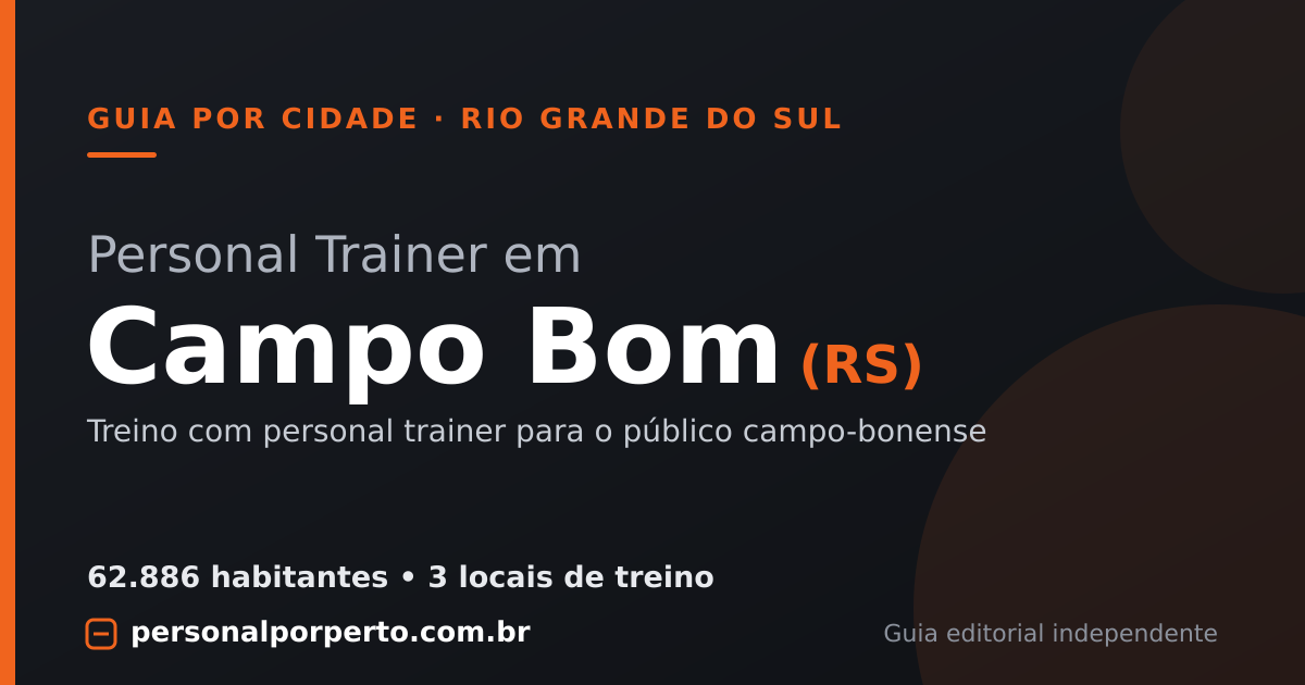 Personal trainer em Campo Bom (RS) — guia do Personal por Perto