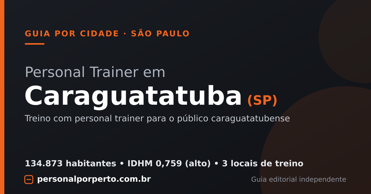 Personal trainer em Caraguatatuba (SP) — guia do Personal por Perto