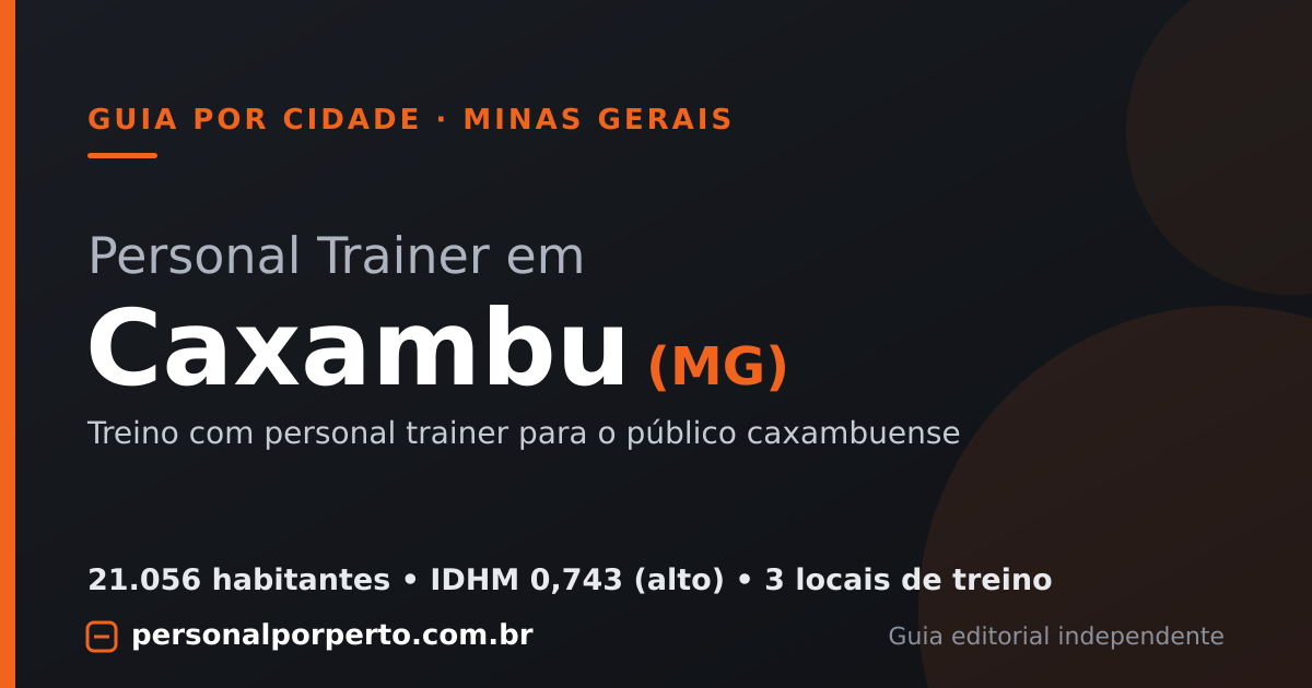 Personal trainer em Caxambu (MG) — guia do Personal por Perto