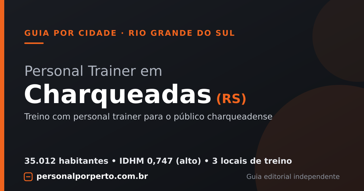Personal trainer em Charqueadas (RS) — guia do Personal por Perto
