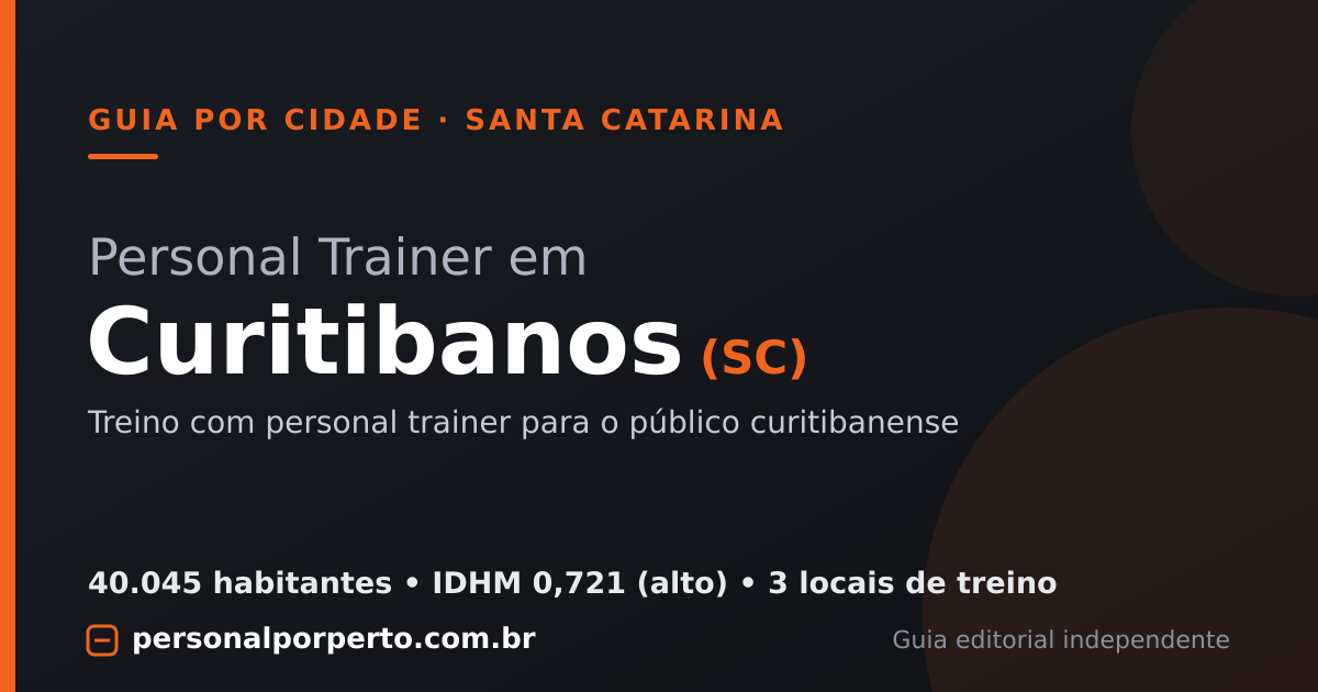 Personal trainer em Curitibanos (SC) — guia do Personal por Perto