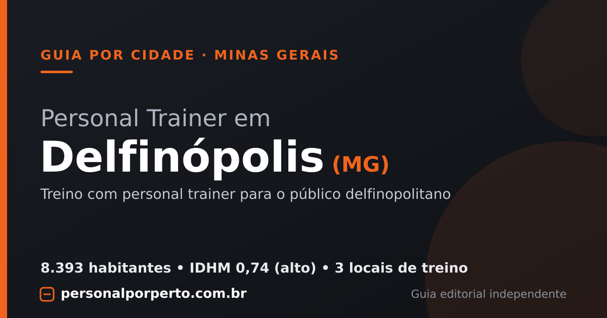 Personal trainer em Delfinópolis (MG) — guia do Personal por Perto