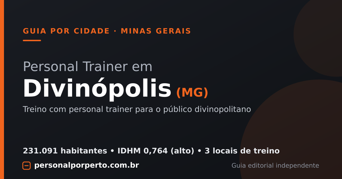 Personal trainer em Divinópolis (MG) — guia do Personal por Perto