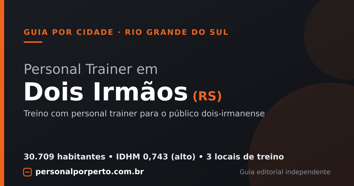 Personal trainer em Dois Irmãos (RS) — guia do Personal por Perto