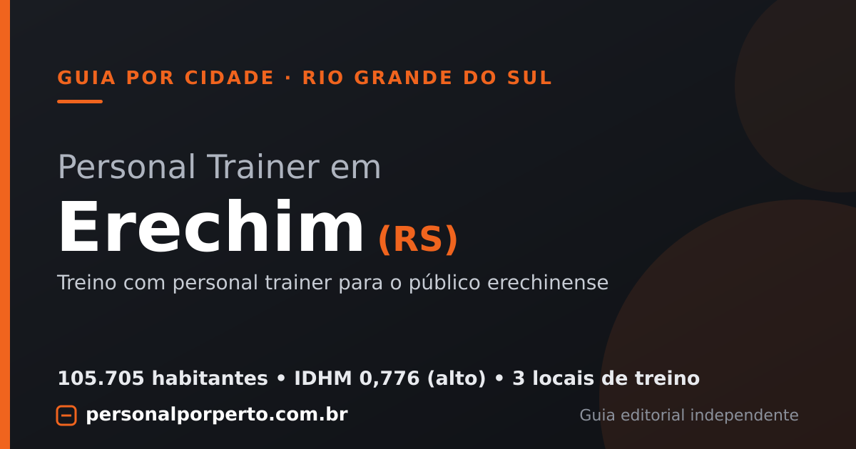 Personal trainer em Erechim (RS) — guia do Personal por Perto