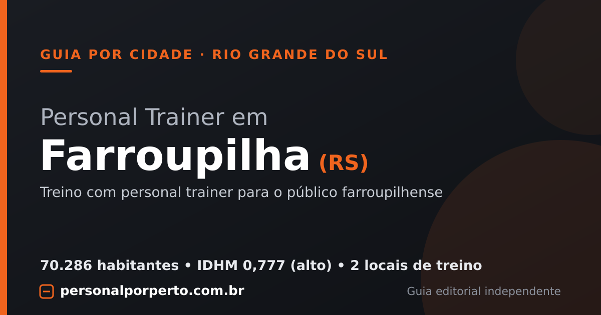 Personal trainer em Farroupilha (RS) — guia do Personal por Perto