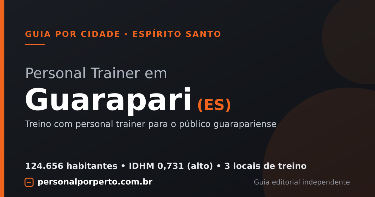 Personal trainer em Guarapari (ES) — guia do Personal por Perto