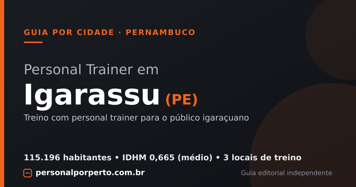 Personal trainer em Igarassu (PE) — guia do Personal por Perto