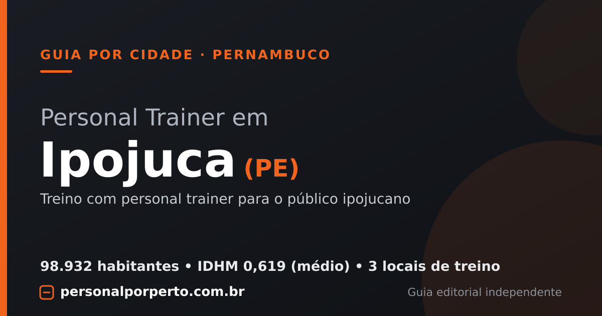 Personal trainer em Ipojuca (PE) — guia do Personal por Perto