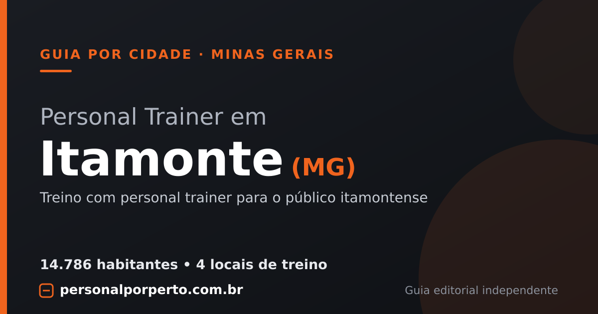 Personal trainer em Itamonte (MG) — guia do Personal por Perto