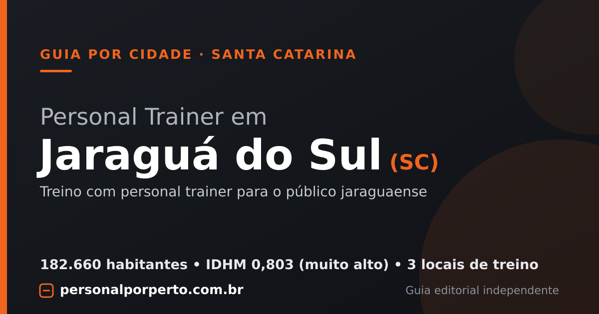 Personal trainer em Jaraguá do Sul (SC) — guia do Personal por Perto