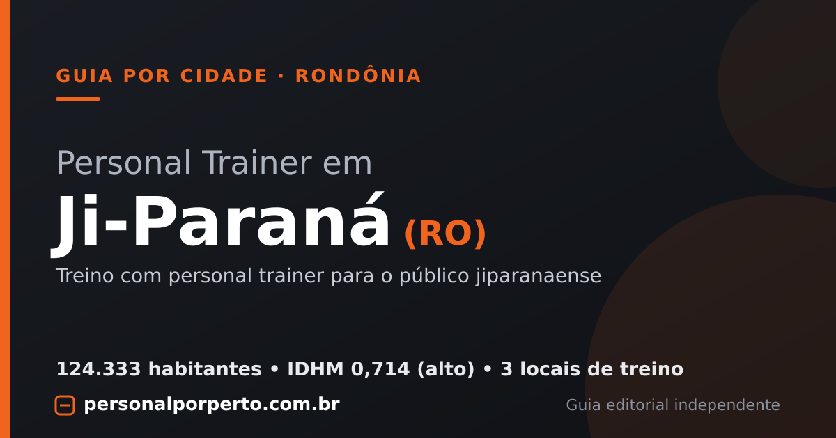 Personal trainer em Ji-Paraná (RO) — guia do Personal por Perto