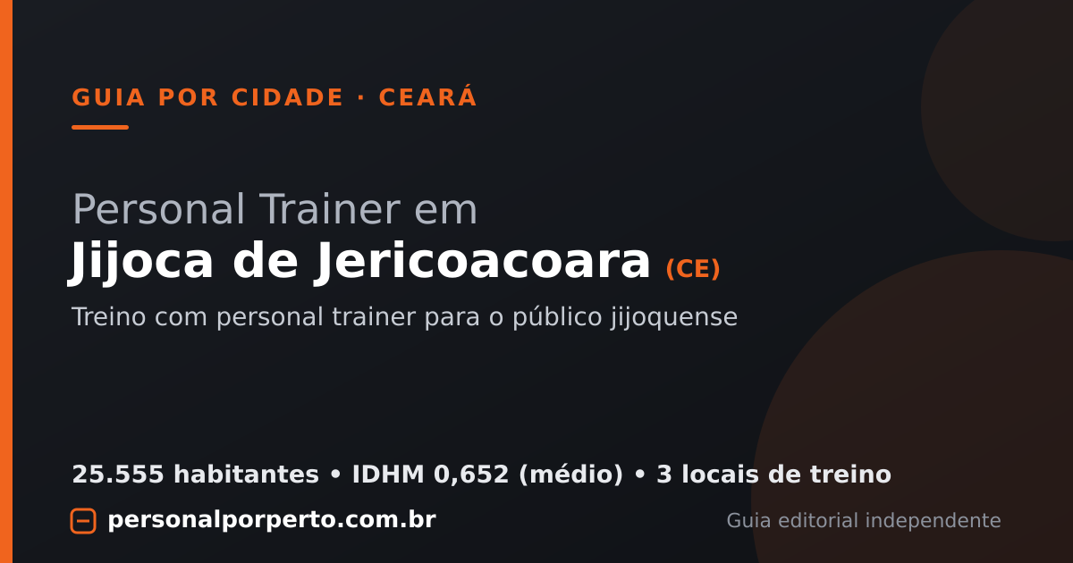 Personal trainer em Jijoca de Jericoacoara (CE) — guia do Personal por Perto