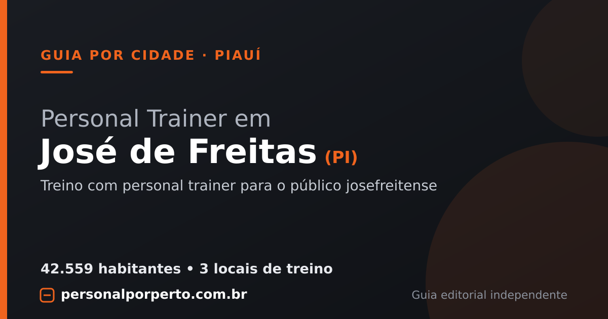 Personal trainer em José de Freitas (PI) — guia do Personal por Perto