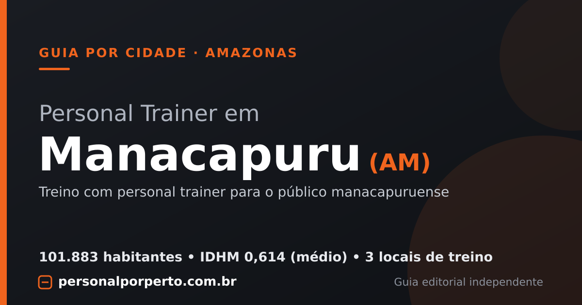Personal trainer em Manacapuru (AM) — guia do Personal por Perto