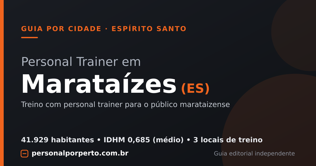 Personal trainer em Marataízes (ES) — guia do Personal por Perto