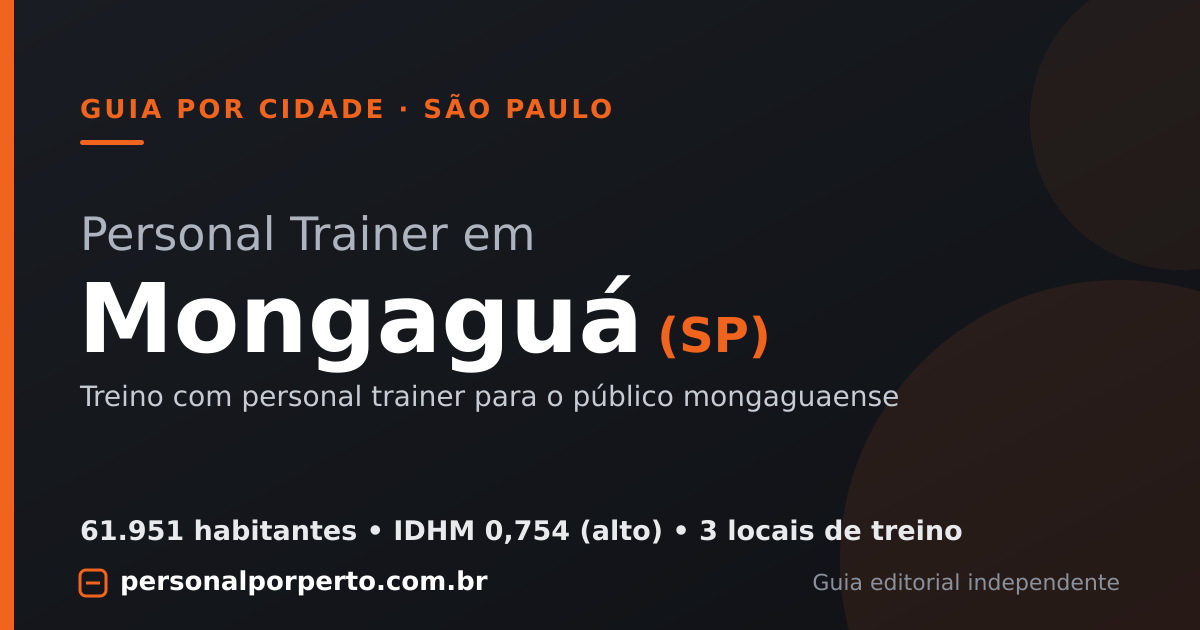 Personal trainer em Mongaguá (SP) — guia do Personal por Perto