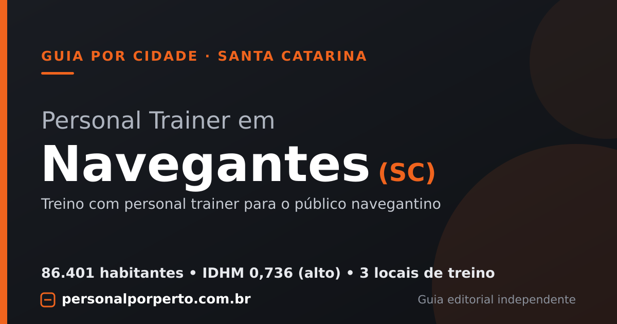 Personal trainer em Navegantes (SC) — guia do Personal por Perto