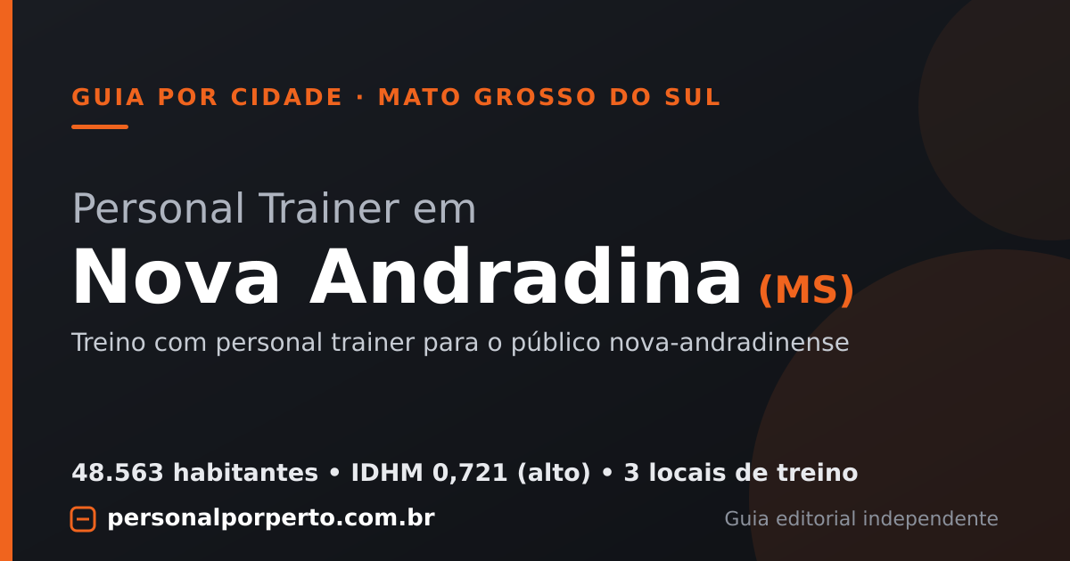 Personal trainer em Nova Andradina (MS) — guia do Personal por Perto