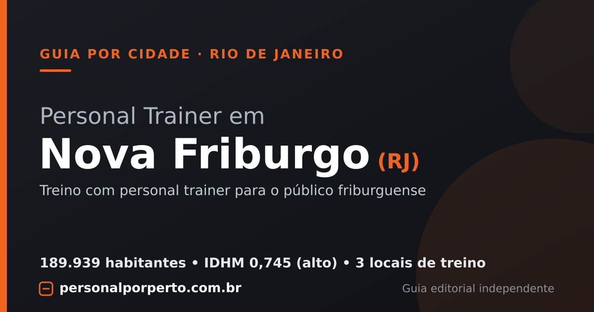 Personal trainer em Nova Friburgo (RJ) — guia do Personal por Perto