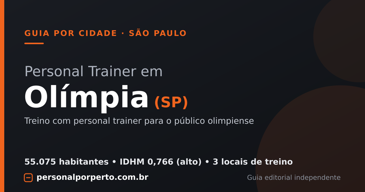 Personal trainer em Olímpia (SP) — guia do Personal por Perto