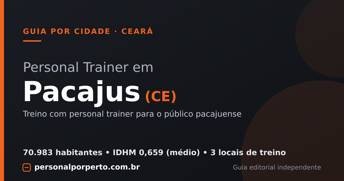 Personal trainer em Pacajus (CE) — guia do Personal por Perto