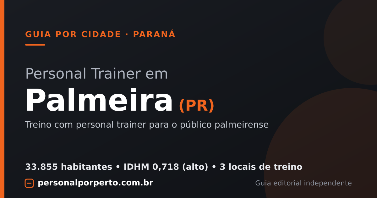 Personal trainer em Palmeira (PR) — guia do Personal por Perto