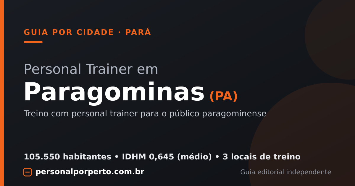 Personal trainer em Paragominas (PA) — guia do Personal por Perto