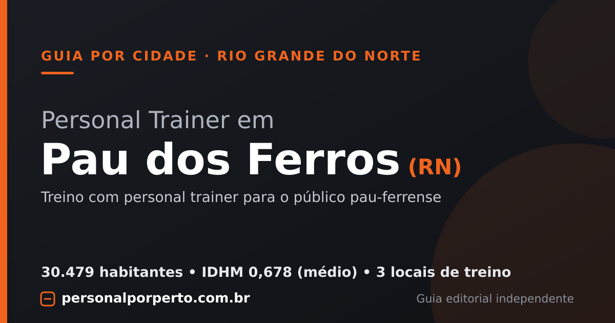 Personal trainer em Pau dos Ferros (RN) — guia do Personal por Perto