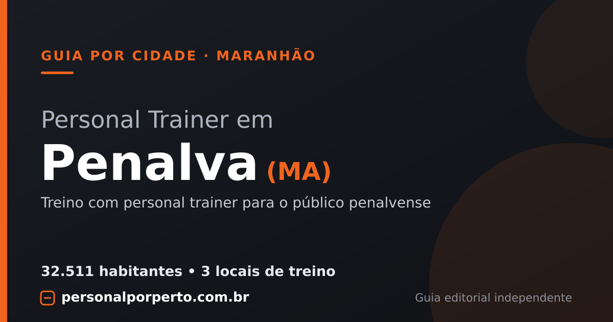 Personal trainer em Penalva (MA) — guia do Personal por Perto