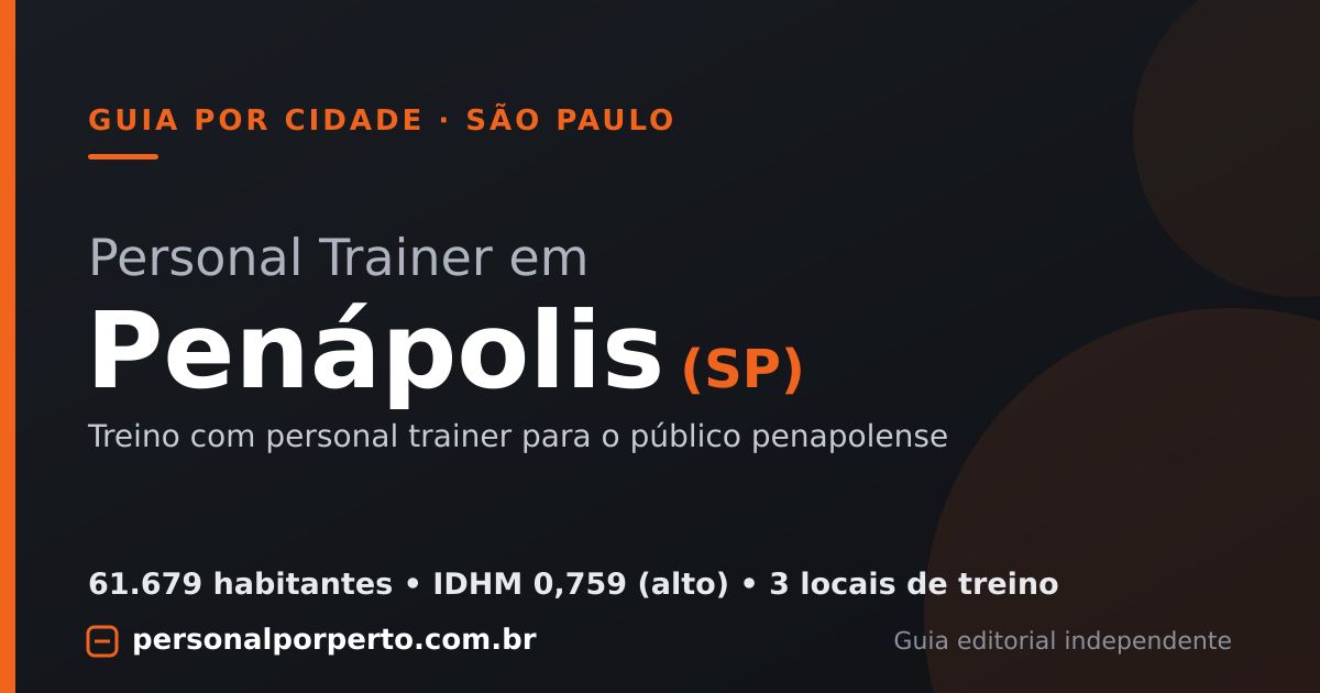 Personal trainer em Penápolis (SP) — guia do Personal por Perto